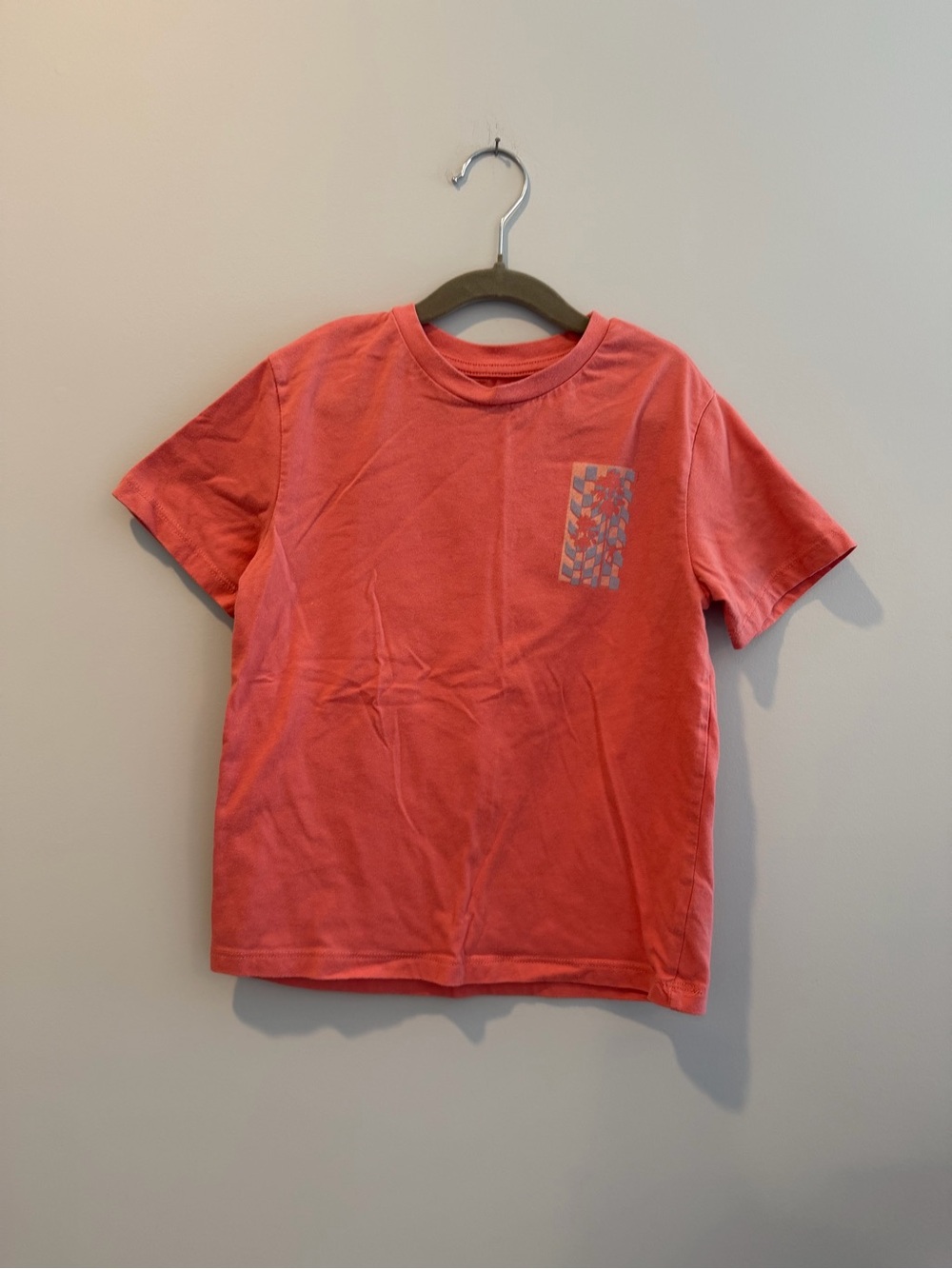 art class Coral Short Sleeve Tee with Chest Pattern